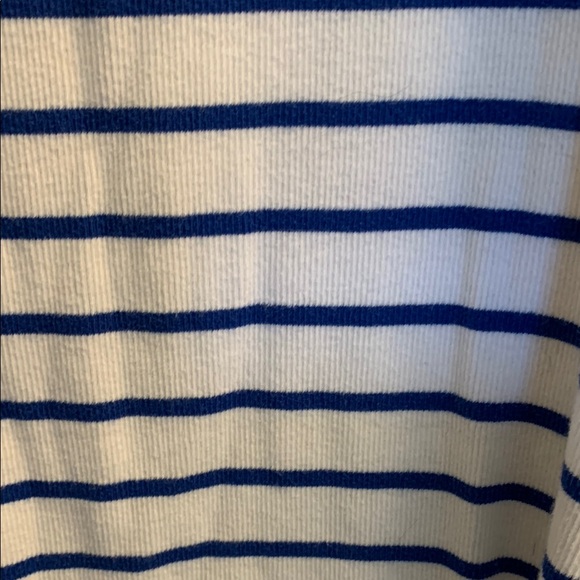 Lane Bryant Cotton Stretch Women's Blue and White Striped Tank Top 22/24 - Picture 3 of 3